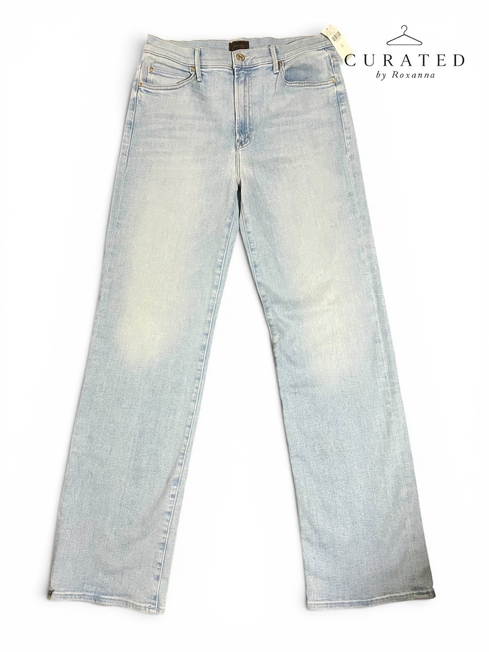 NWT MOTHER The Kick It Jeans | Light Wash | Size 29 | Premium Designer Denim